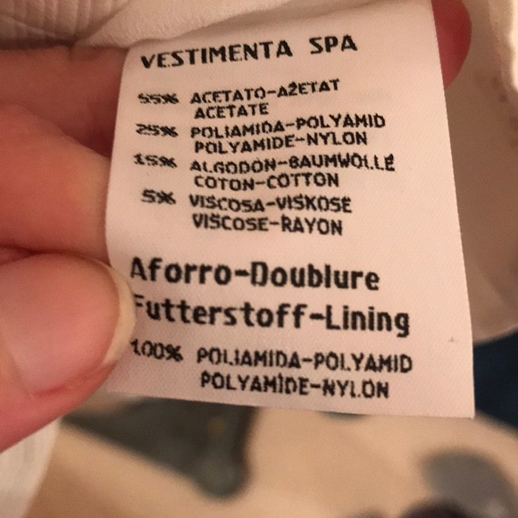 💯 authentic Giorgio Armani sz 42 top white vintage peplum bottom tie up - Picture 5 of 9